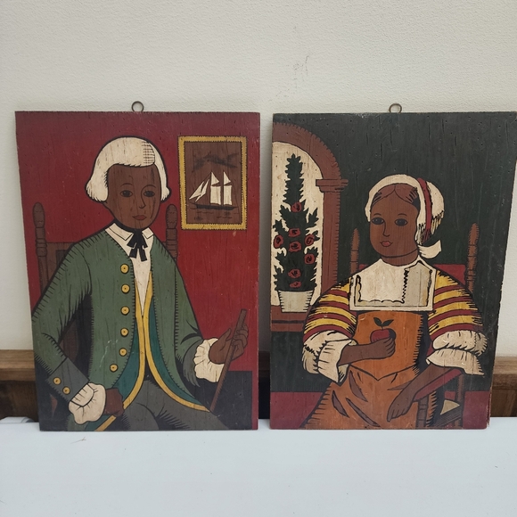 African American Folk Art - Paint By Numbers Set- 1960s- MCM- Vintage‎ - Picture 1 of 8